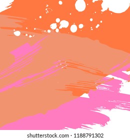 Vector abstract artistic graphic colorful ink drops texture background template