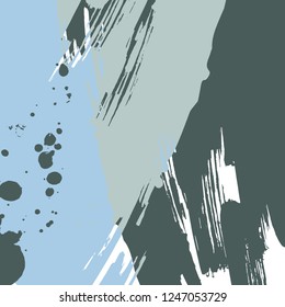 Vector abstract artistic graphic colorful ink drops texture background template