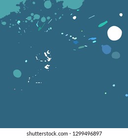 Vector abstract artistic graphic colorful ink drops texture background template