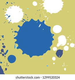 Vector abstract artistic graphic colorful ink drops texture background template