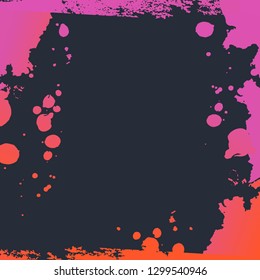 Vector abstract artistic graphic colorful ink drops texture background template