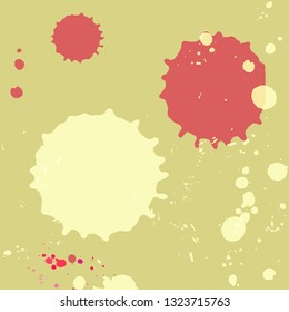 Vector abstract artistic graphic colorful ink drops texture background template