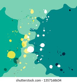 Vector abstract artistic graphic colorful ink drops texture background template
