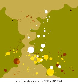 Vector abstract artistic graphic colorful ink drops texture background template