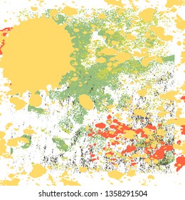 Vector abstract artistic graphic colorful ink drops texture background template