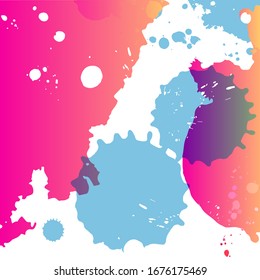 Tinta gráfica gráfica abstracta vectorial baja la plantilla de fondo de textura