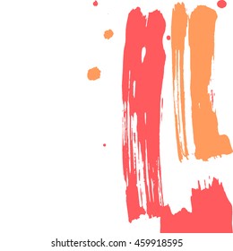 Vector abstract artistic graphic colorful ink drops texture background template