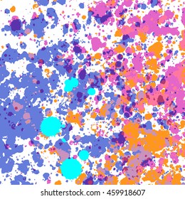 Vector abstract artistic graphic colorful ink drops texture background template