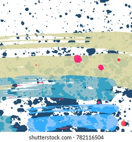 Vector abstract artistic graphic colorful ink drops texture background template
