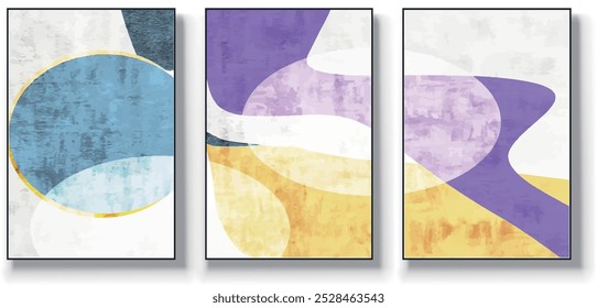 Vector abstract artwork background. Geometric. Stylish modern wall art,