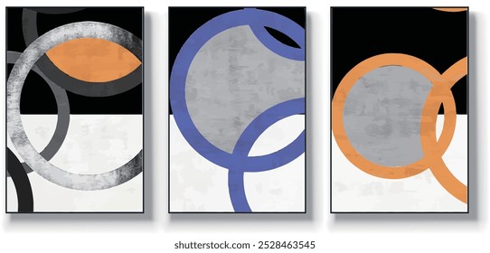 Vector abstract artwork background. Geometric. Stylish modern wall art,