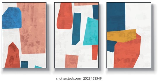 Vector abstract artwork background. Geometric. Stylish modern wall art,