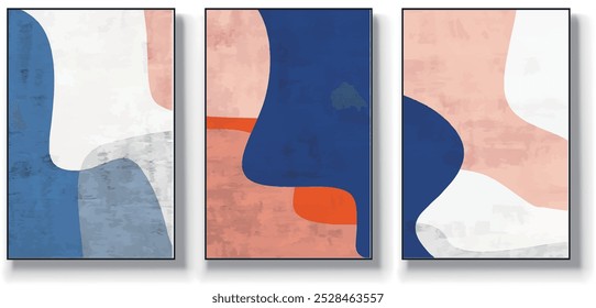 Vector abstract artwork background. Geometric. Stylish modern wall art,