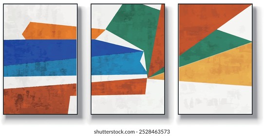 Vector abstract artwork background. Geometric. Stylish modern wall art,