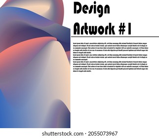 Abstraktes Vektorgrafik-Design für Vorlage, Web, Präsentation und andere.