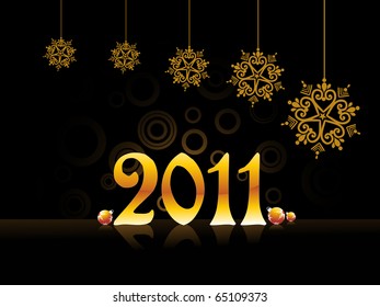 vector abstract artwork illustration for new year 2011