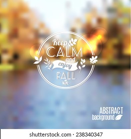 Vector abstract autumn background