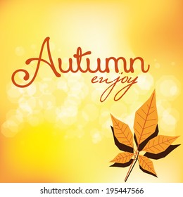 Vector Abstract Autumn Background Pattern Template