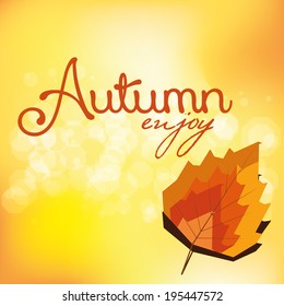Vector Abstract Autumn Background Pattern Template