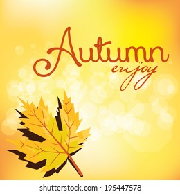 Vector Abstract Autumn Background Pattern Template