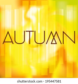 Vector Abstract Autumn Background Pattern Template