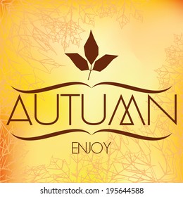 Vector Abstract Autumn Background Pattern Template