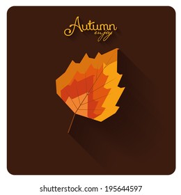 Vector Abstract Autumn Background Pattern Template