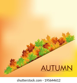 Vector Abstract Autumn Background Pattern Template