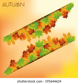 Vector Abstract Autumn Background Pattern Template