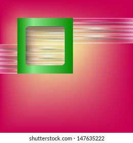 vector abstract backdrop and green frame