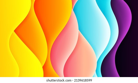 Vector abstract backgrond with soft gradient color and dynamic shadow. Vector background for wallpaper. Eps 10