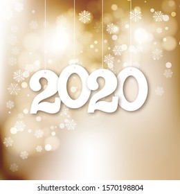 Vector abstract background. 2020 New Year and Christmas texture