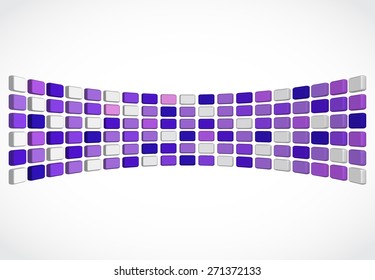 Vector abstract background 3d mosaic for banner