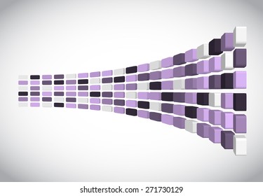 Vector abstract background 3d mosaic for banner