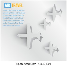 Vector abstract background Air travel. Web Design