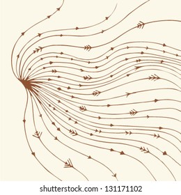vector abstract background with arrows. vector illustration