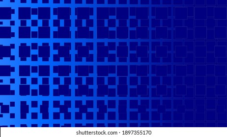 vector abstract background, artistic pattern with squares, blue color, suitable for design elements: brochures, websites, social media, templates, posters, covers, presentations