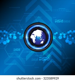 vector abstract background banner global technology innovation concept