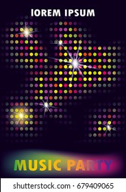 Vector Abstract Background for Banner, Poster, Brochure and Flyer for Eve, Party, Club and Celebration.