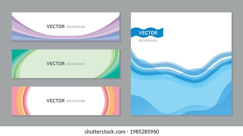 vector abstract background, banner template