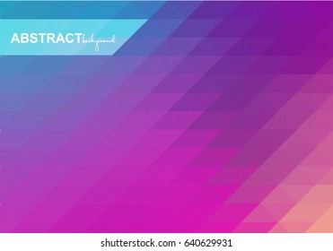 Vector abstract background with beautiful gradient, triangles.