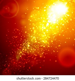 Vector abstract background beautiful rays of light.