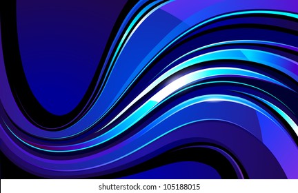 Vector abstract background with beautiful wave shapes.