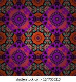 Vector abstract background in beige, violet and black colors. Floor tiles, porcelain ceramic tile, geometric seamless pattern for surface and floor, marble floor tiles.