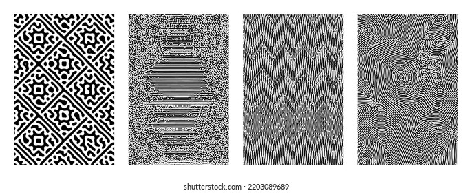 Vector abstract background bio diffusion turing pattern. organic pattern monochrome