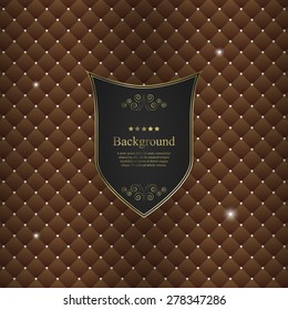 Vector abstract background with black crest