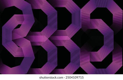 Vector Abstract Background Black Hexagon colorful light ilustration