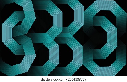 Vector Abstract Background Black Hexagon colorful light ilustration