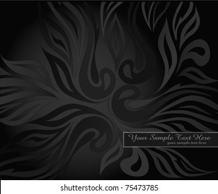 vector abstract background with black pattern