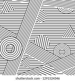 Vector abstract background in black and white.   
